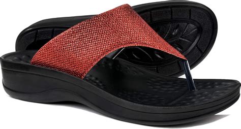 flip flops with arch support amazon|flip flops arch support women.